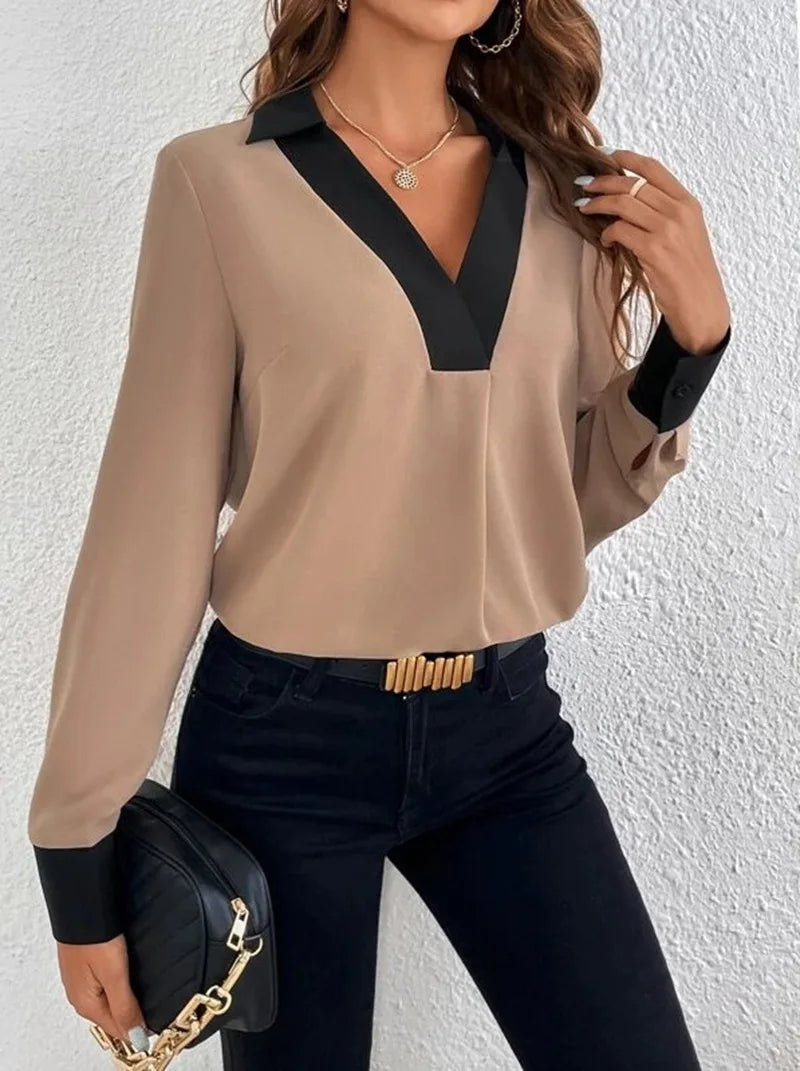 Elegant Office Lady Blouse Tops