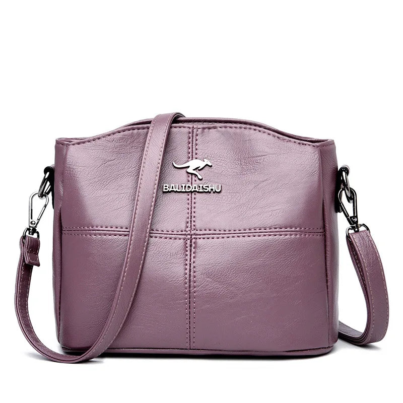 Embroidery High Quality Leather Ladies Handbags