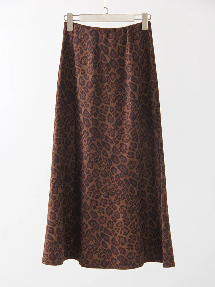 Vintage Leopard Print  Skirt