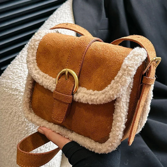 Lamb Wool  Crossbody Handbags