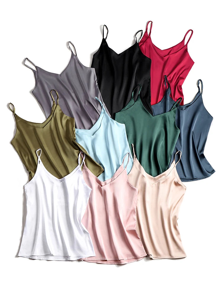 Silk Tank Tops Women'S Summer Camisole