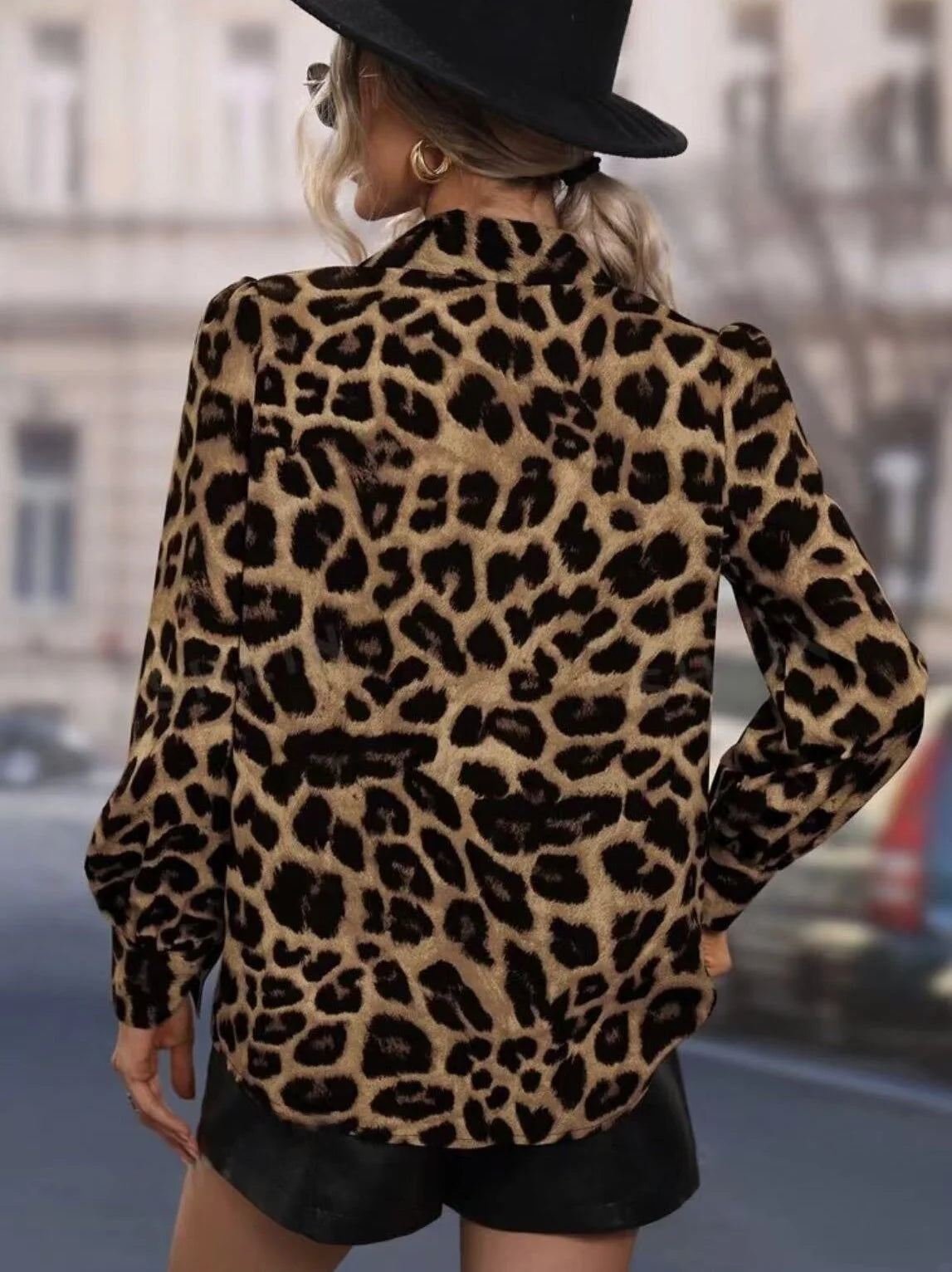 leopard print stylish blouses