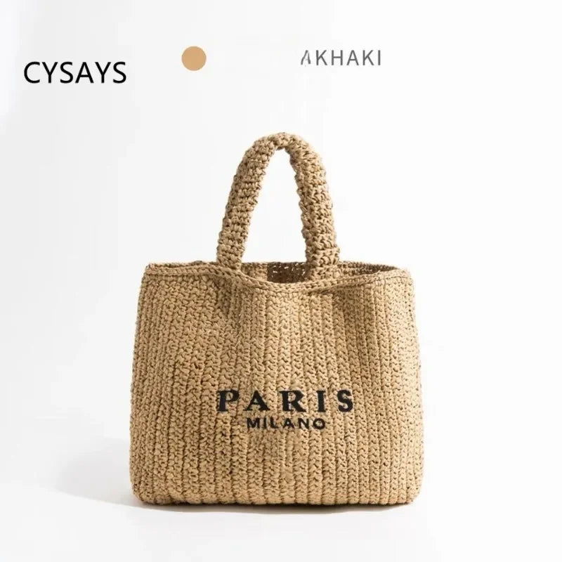 Luxurious Travel Handbag with Weaving,Stylish and Trendy