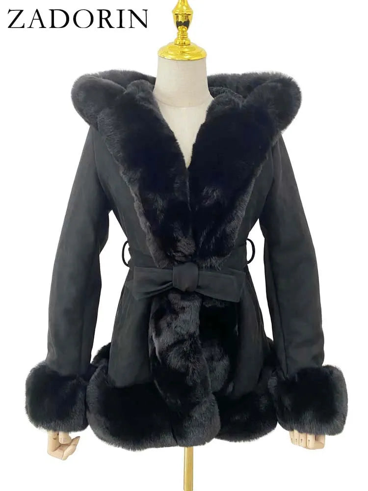 Cardigan Winter Faux Fur Jackets for Women