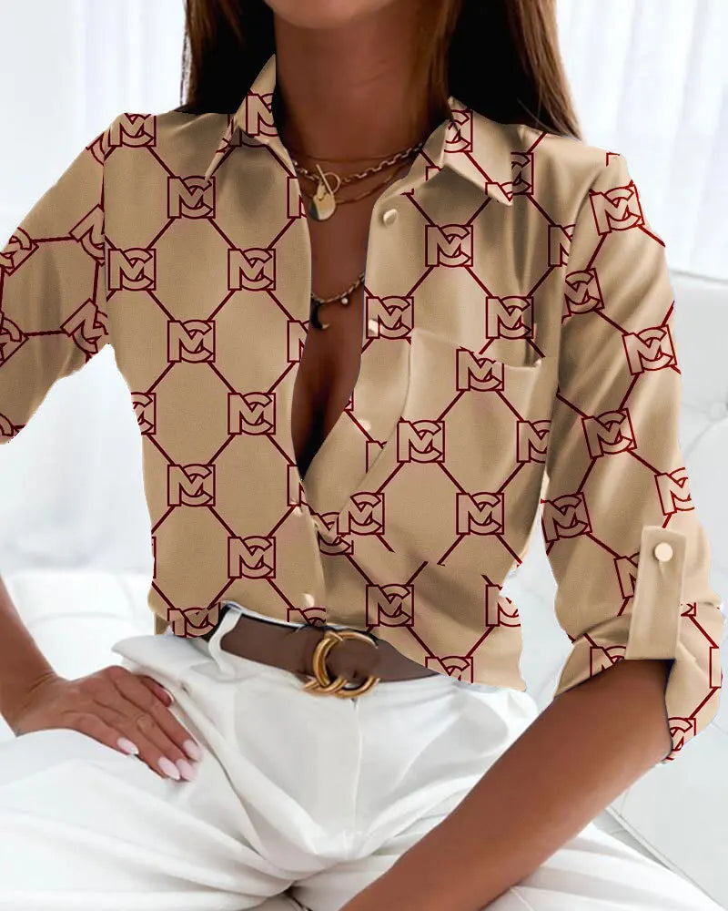 Elegant Button Pocket Top