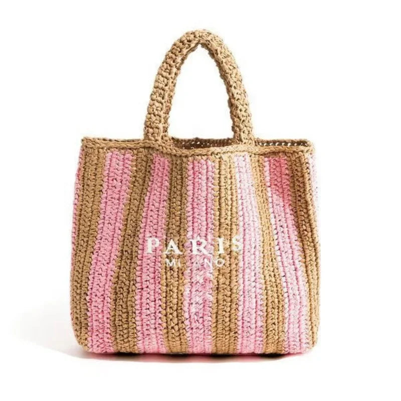 Luxurious Travel Handbag with Weaving,Stylish and Trendy