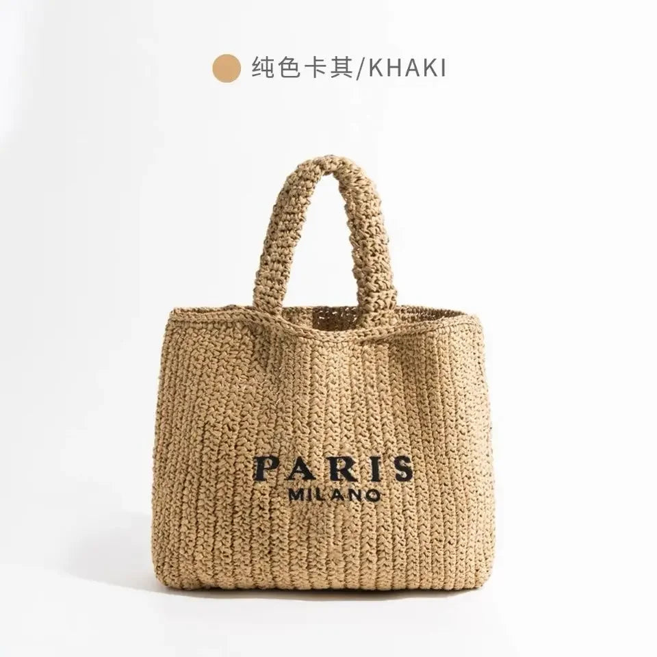 Luxurious Travel Handbag with Weaving,Stylish and Trendy