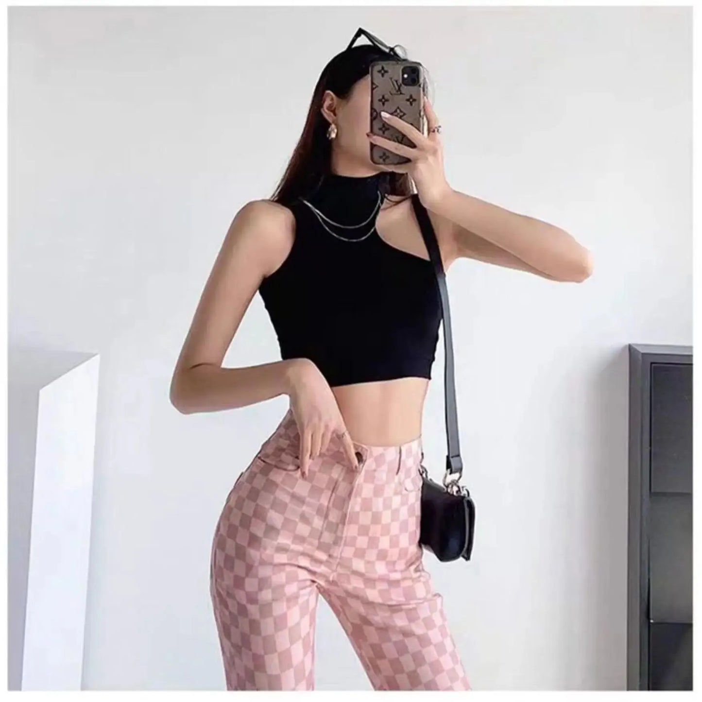 Solid Color Backless Crop Tube Tops Streetwear