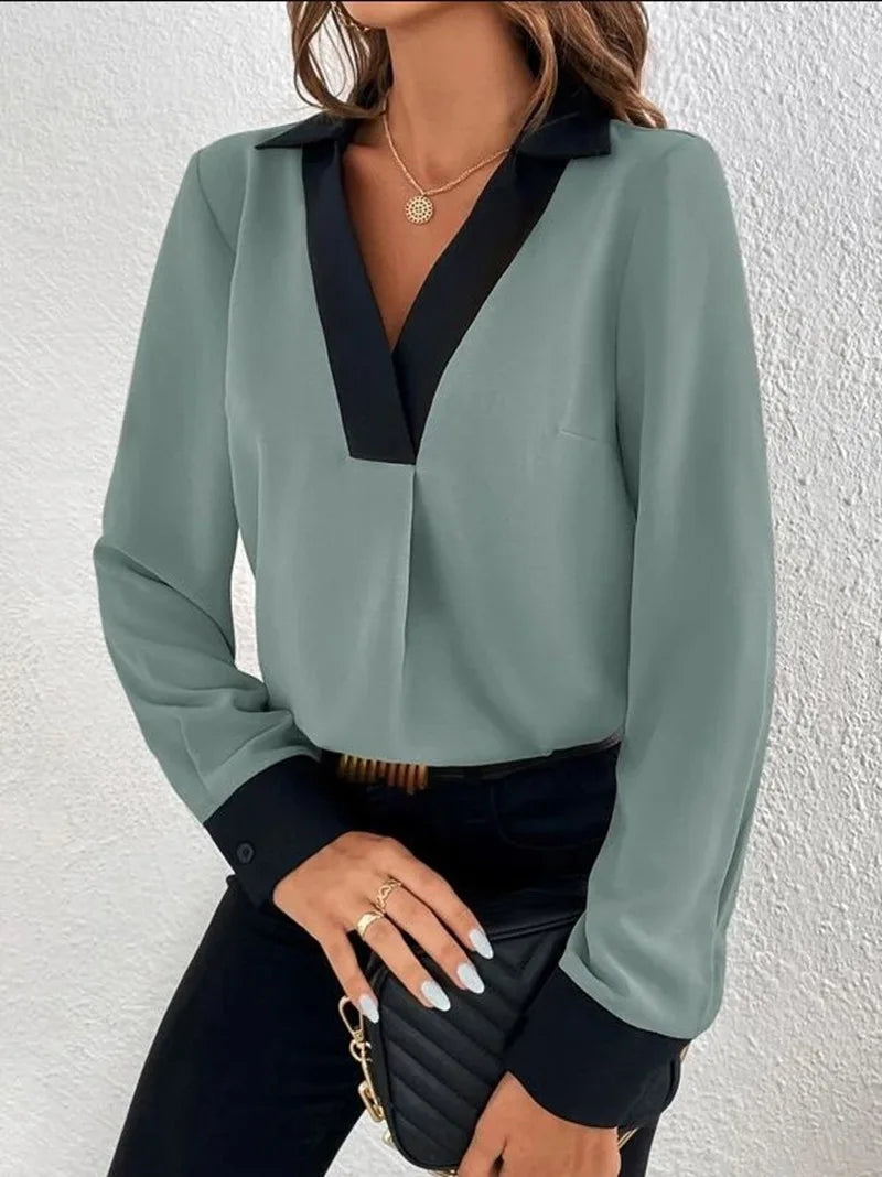 Elegant Office Lady Blouse Tops