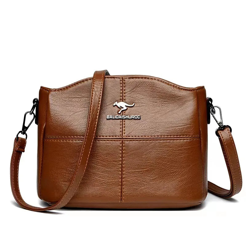 Embroidery High Quality Leather Ladies Handbags