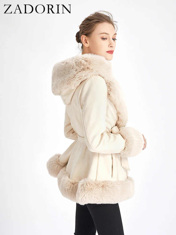 Cardigan Winter Faux Fur Jackets for Women