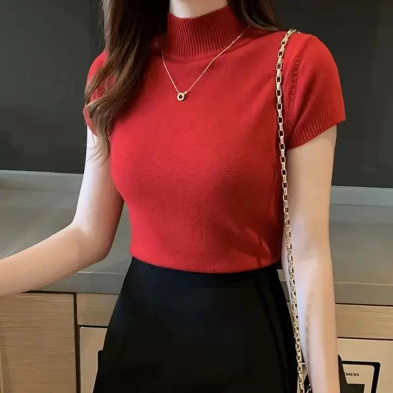 Half-High Neck Top