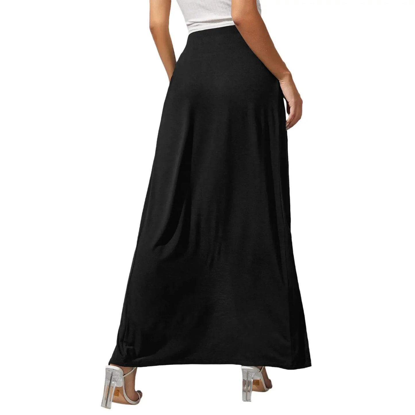 High Split Sweat Long Skirts