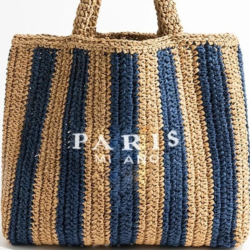 Luxurious Travel Handbag with Weaving,Stylish and Trendy