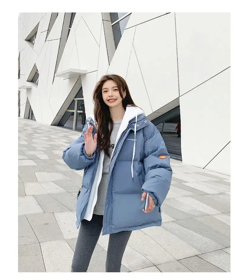 Couple style cotton coat winter windproof warm cotton jacket