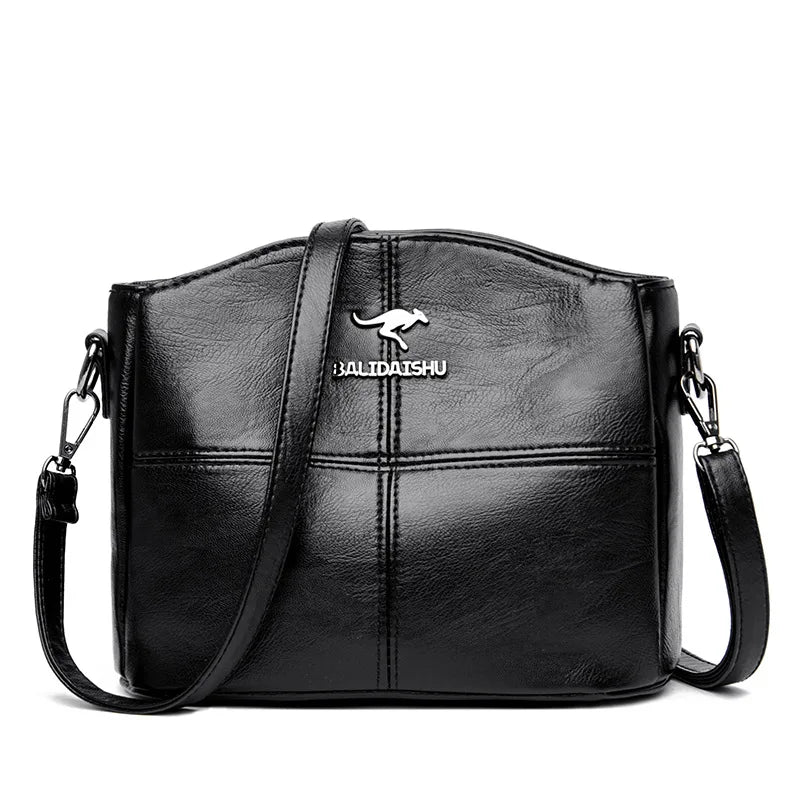 Embroidery High Quality Leather Ladies Handbags