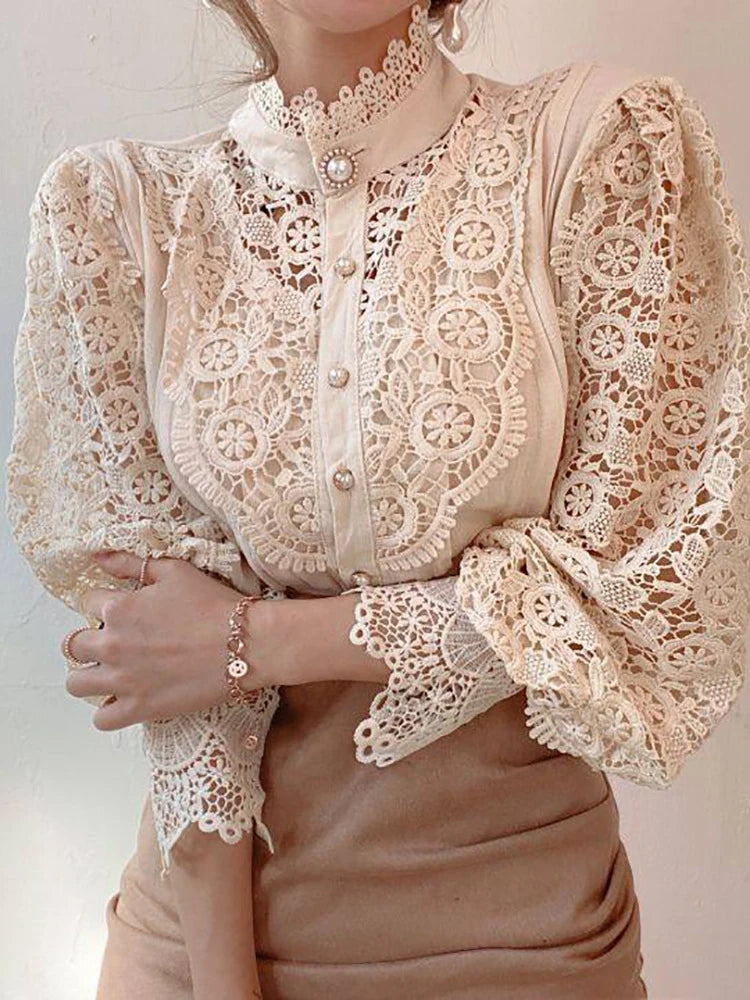 Elegant Oversize White Blouse 2024