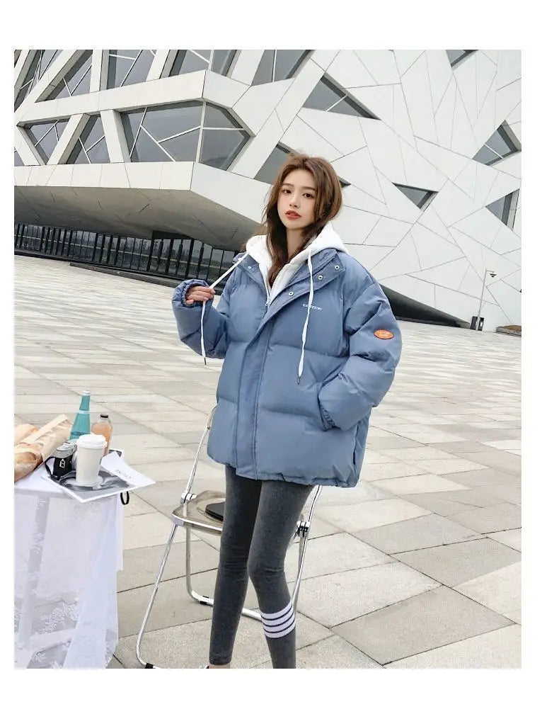 Couple style cotton coat winter windproof warm cotton jacket