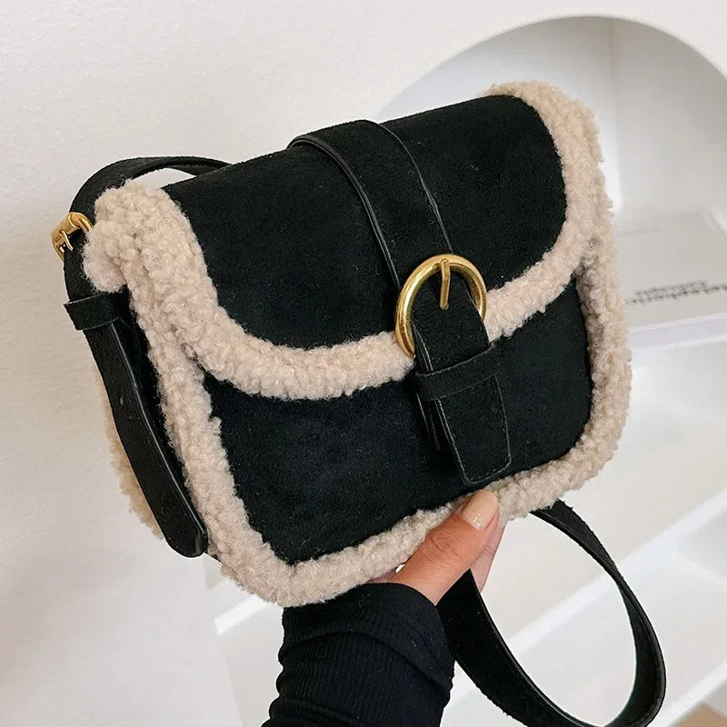 Lamb Wool  Crossbody Handbags