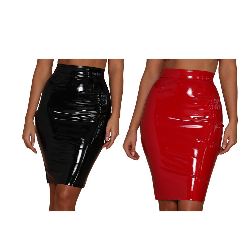 Faux Leather Club Skirt