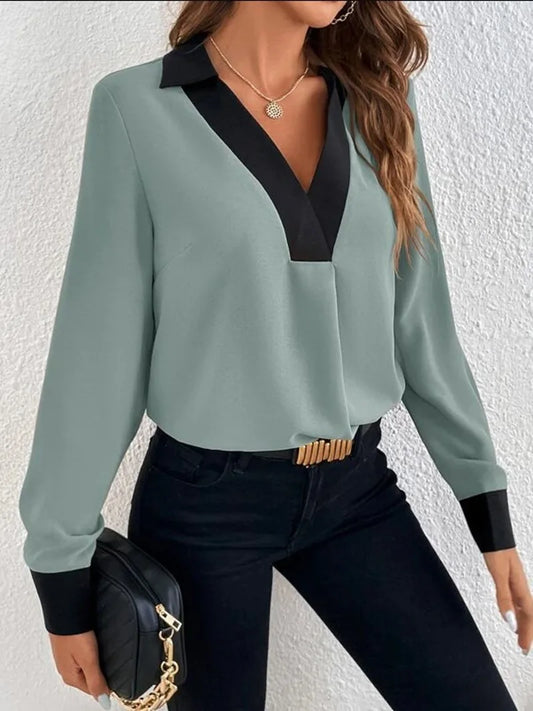 Elegant Office Lady Blouse Tops