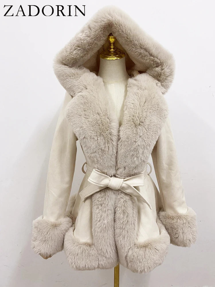 Cardigan Winter Faux Fur Jackets for Women