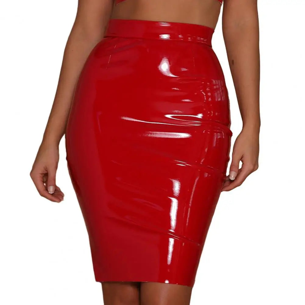 Faux Leather Club Skirt