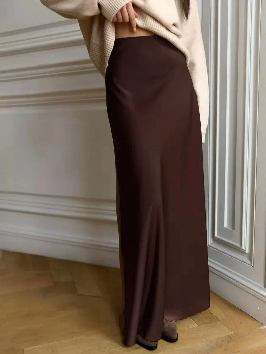 Elegant Summer Fashion Loose High Waist Maxi Skirts