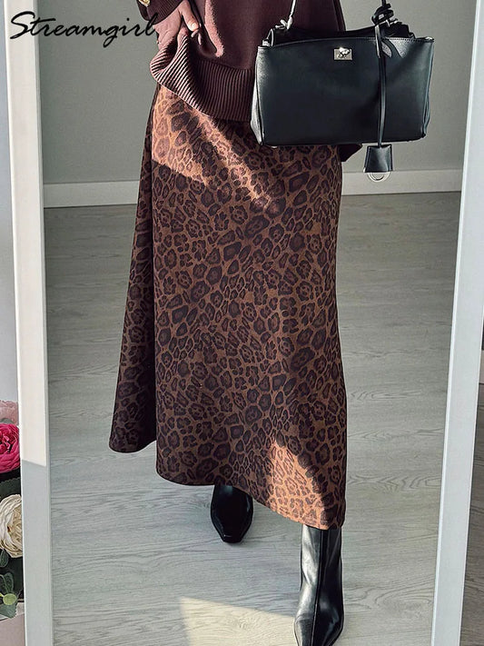 Vintage Leopard Print  Skirt