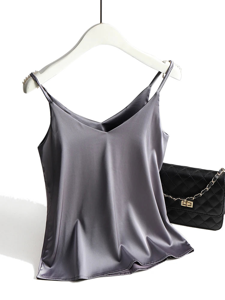 Silk Tank Tops Women'S Summer Camisole