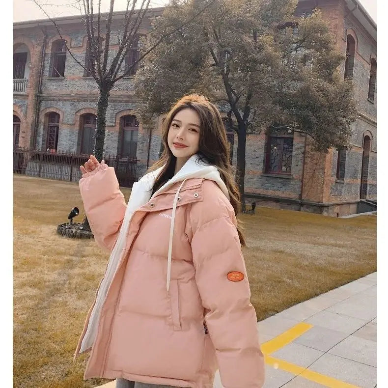 Couple style cotton coat winter windproof warm cotton jacket