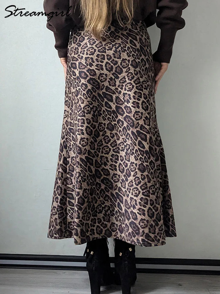 Vintage Leopard Print  Skirt