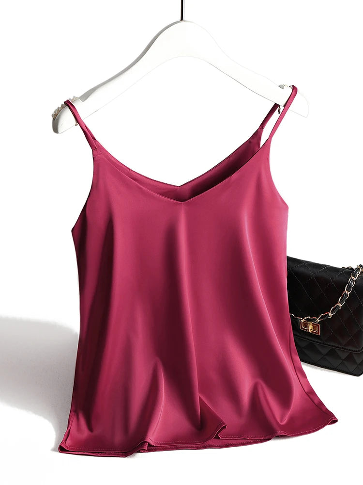 Silk Tank Tops Women'S Summer Camisole