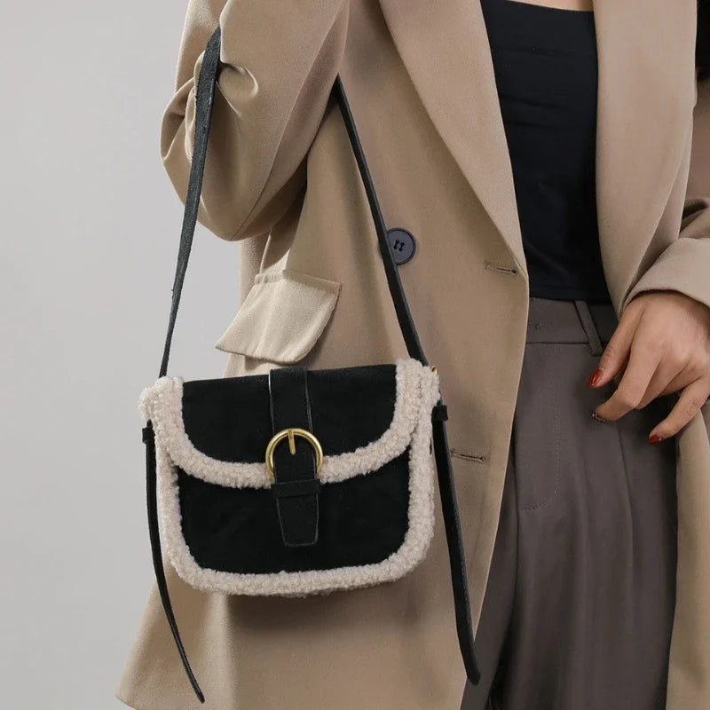 Lamb Wool  Crossbody Handbags