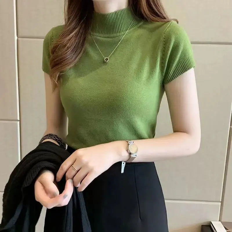 Half-High Neck Top