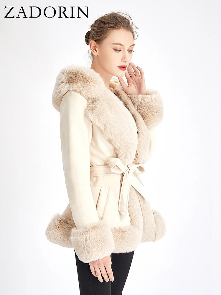 Cardigan Winter Faux Fur Jackets for Women