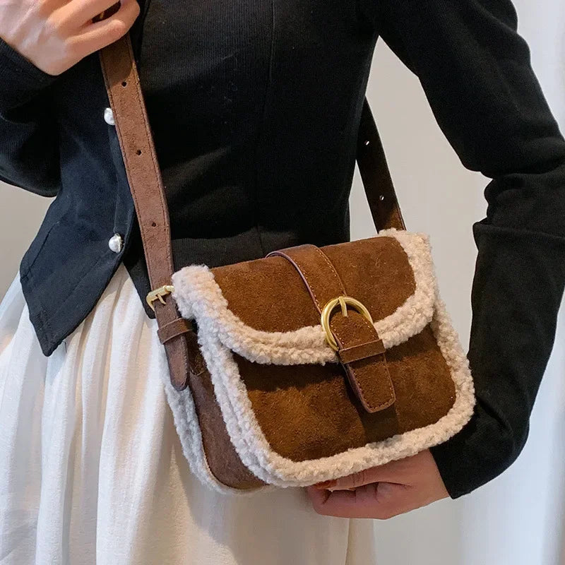 Lamb Wool  Crossbody Handbags