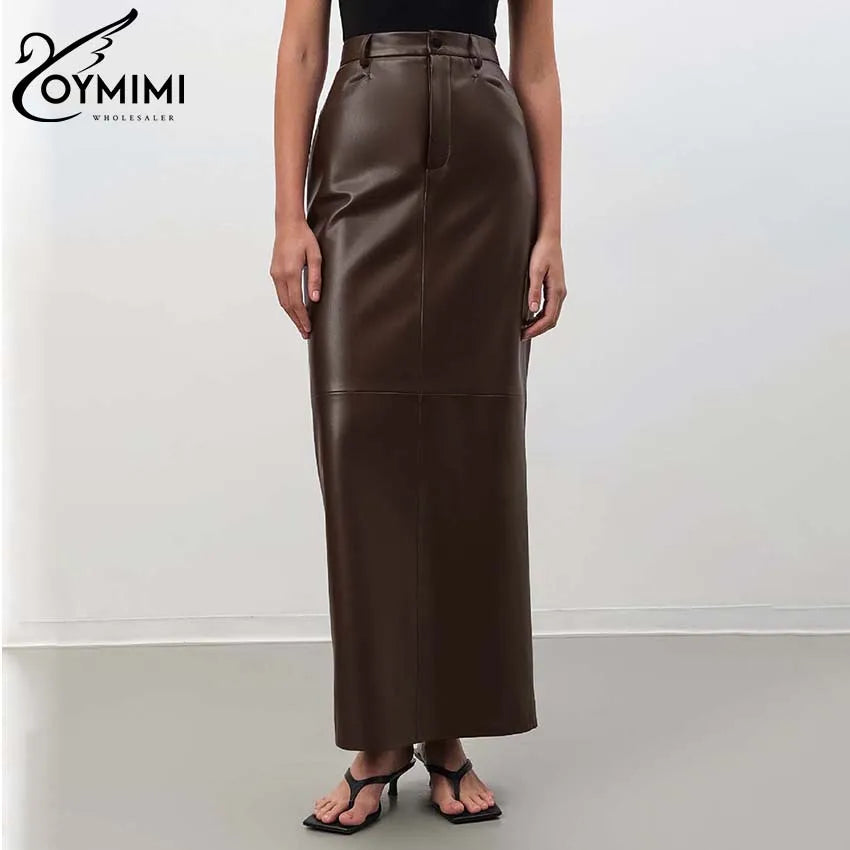 Vintage Brown  Leather Skirts