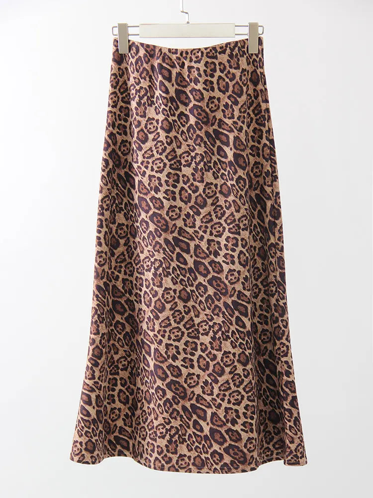 Vintage Leopard Print  Skirt