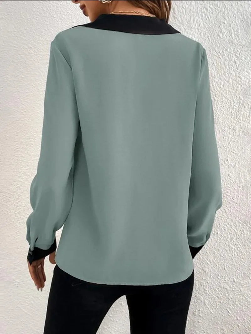 Elegant Office Lady Blouse Tops