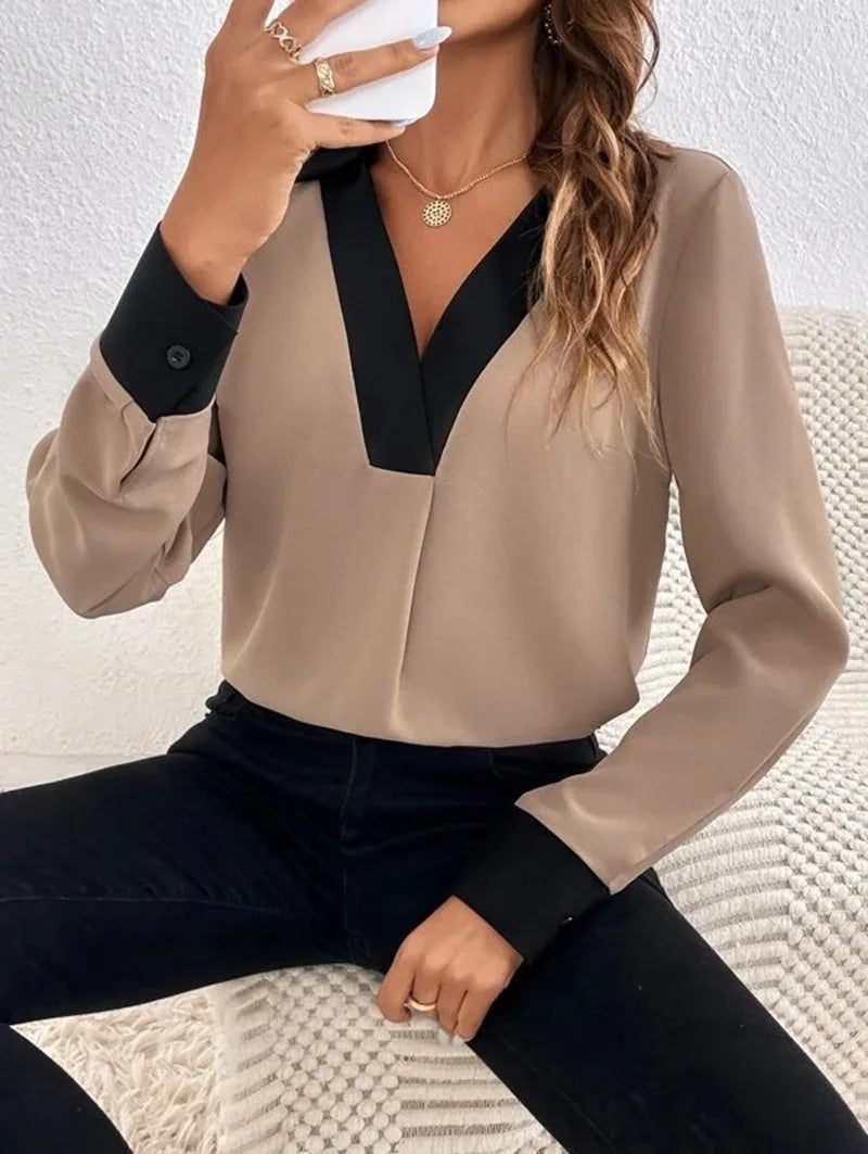 Elegant Office Lady Blouse Tops