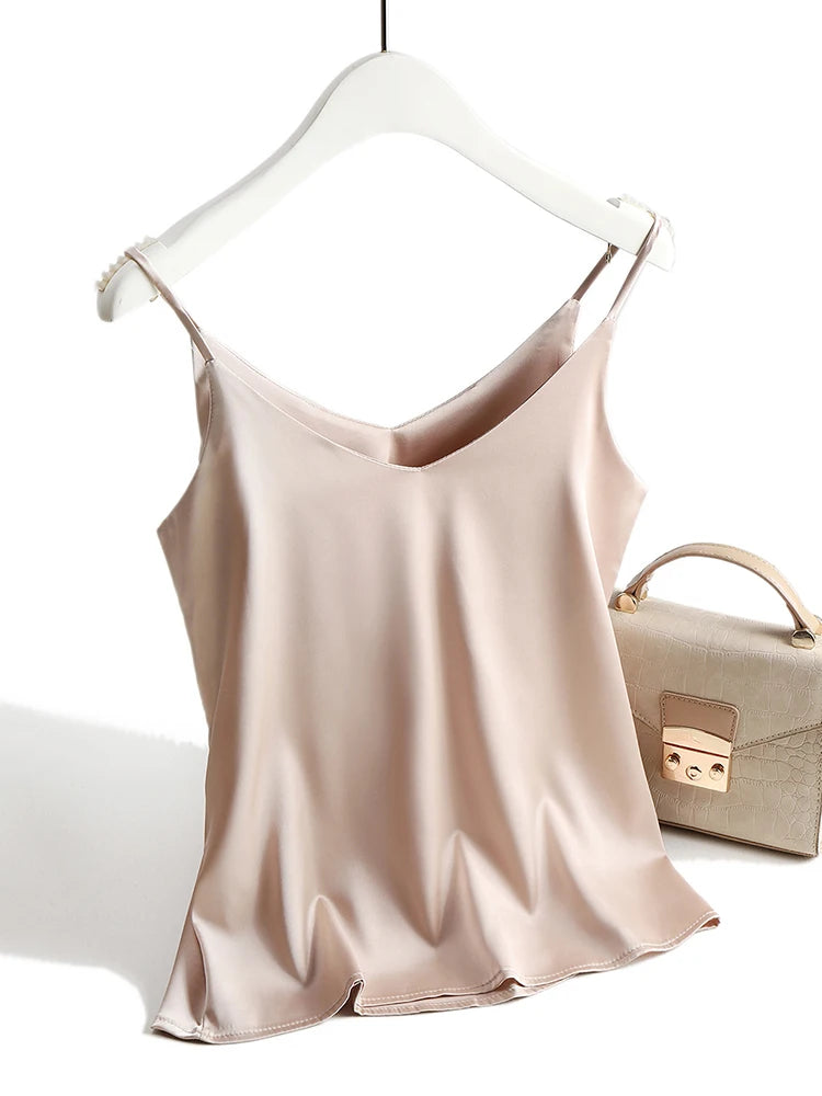 Silk Tank Tops Women'S Summer Camisole