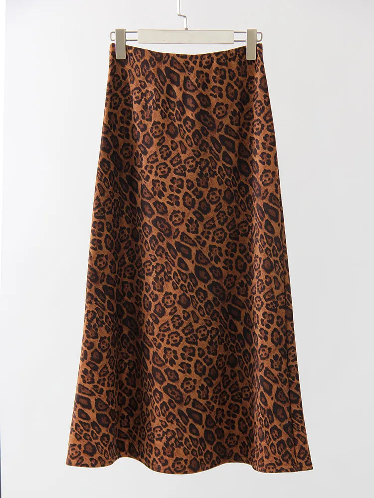 Vintage Leopard Print  Skirt