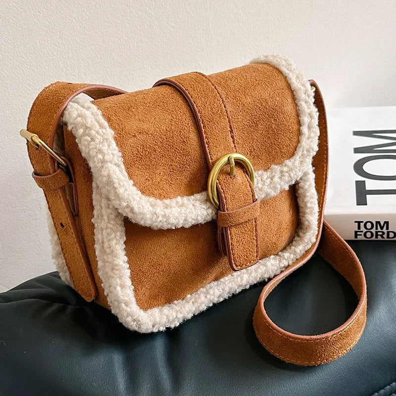 Lamb Wool  Crossbody Handbags