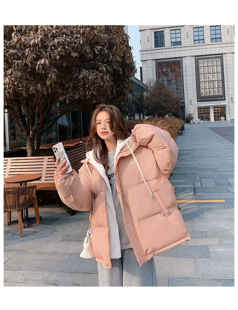 Couple style cotton coat winter windproof warm cotton jacket